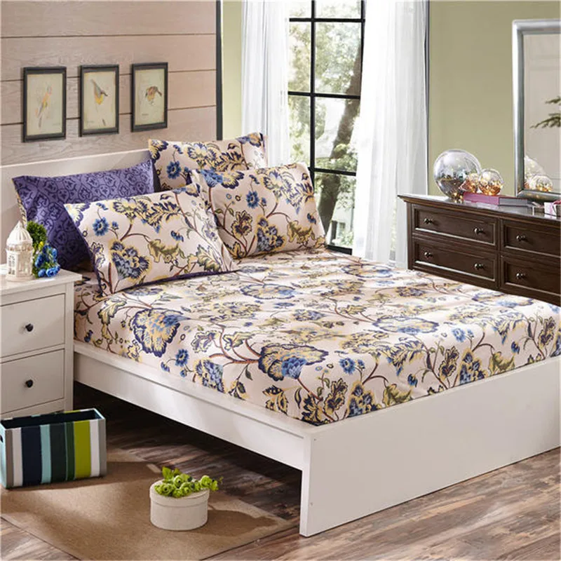 Beautiful Flower Printing Bed Mattress Cover Protector Sheet Air-Permeable Home Textile Mattress Cover Grippers Bed Linens
Beautiful Flower Printing Bed Mattress Cover Protector Sheet Air-Permeable Home Textile Mattress Cover Grippers Bed Linens