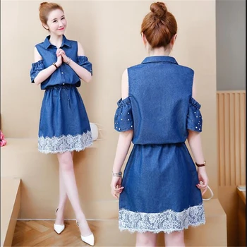 2019 new Denim Dress Big Size Jeans Dress Large Size Summer Tunic Loose Women Lace Dress Jean Female Clothes Blue S-5xl C078
2019 new Denim Dress Big Size Jeans Dress Large Size Summer Tunic Loose Women Lace Dress Jean Female Clothes Blue S-5xl C078