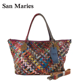 Wholesale Brand Real Cowhide Genuine Leather Women's Handbag Messenger Bag Vintage Large Capacity Handmade Weaving Tote
Wholesale Brand Real Cowhide Genuine Leather Women's Handbag Messenger Bag Vintage Large Capacity Handmade Weaving Tote