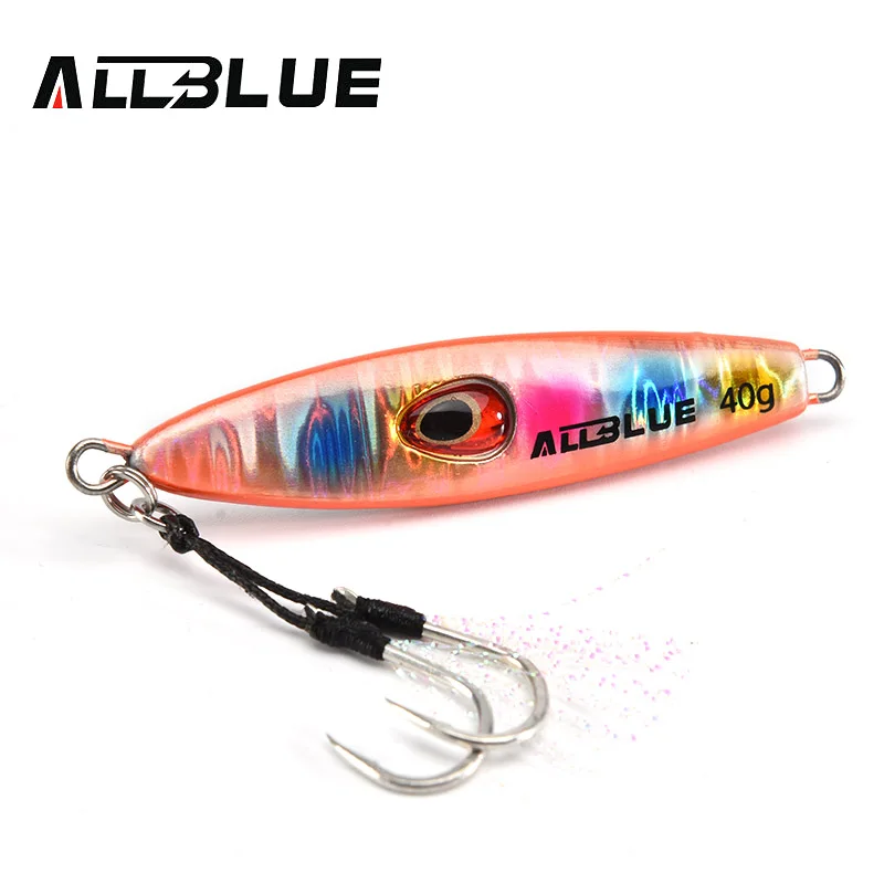 ALLBLUE Lucky Jack Slow Metal Jig 28G 40G Artificial Bait Off Shore Fishing Lure Casting Jigging Spoon Lead Fish Fishing Tackle
ALLBLUE Lucky Jack Slow Metal Jig 28G 40G Artificial Bait Off Shore Fishing Lure Casting Jigging Spoon Lead Fish Fishing Tackle
