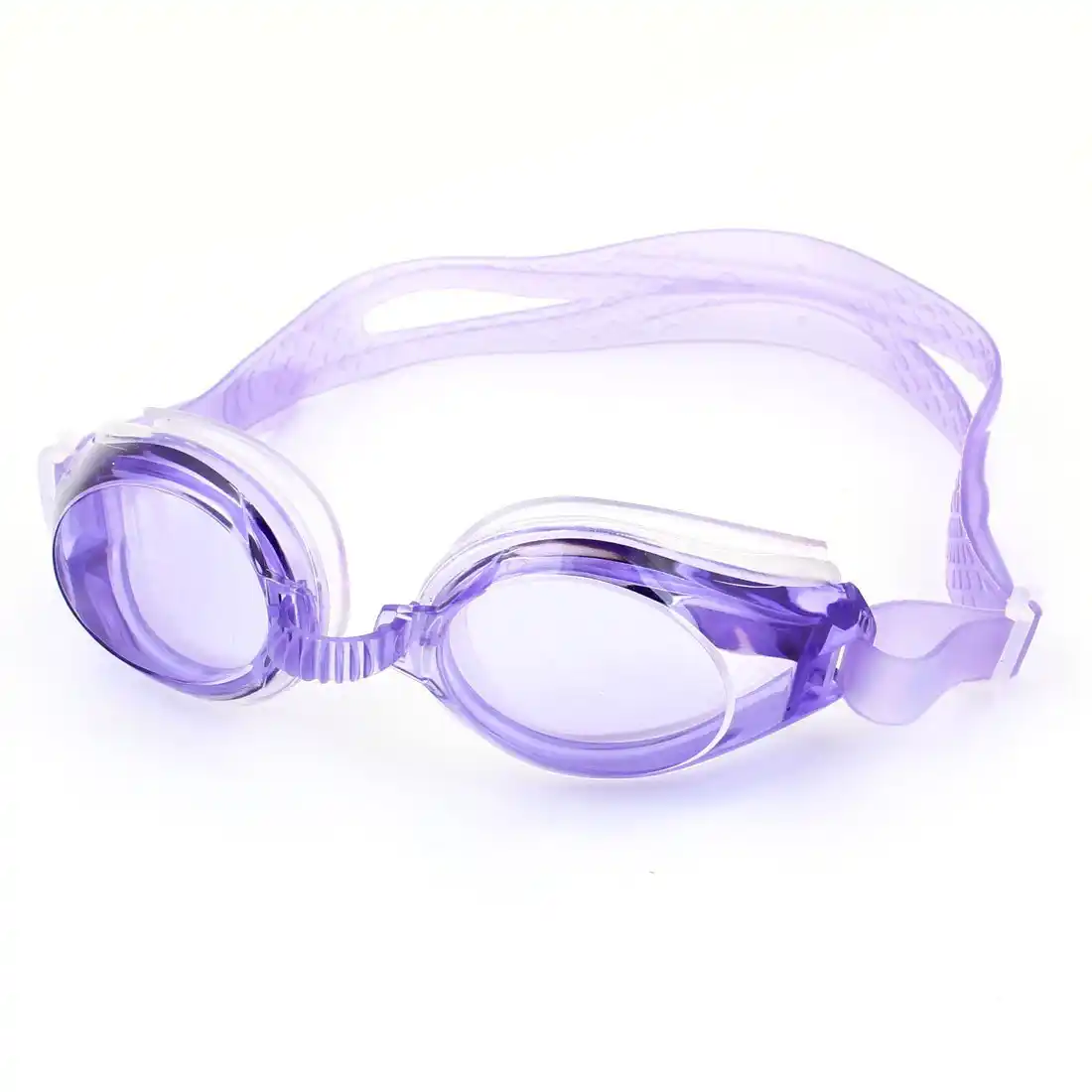 purple swimming goggles