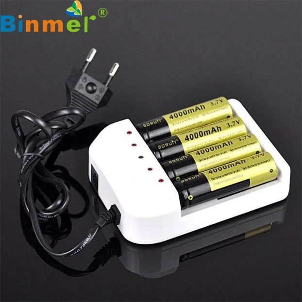 Binmer Factory Price Universal Intelligent Li-ion/NiMH 18650/26650/AA/AAA Battery Charger 4 Output
Binmer Factory Price Universal Intelligent Li-ion/NiMH 18650/26650/AA/AAA Battery Charger 4 Output