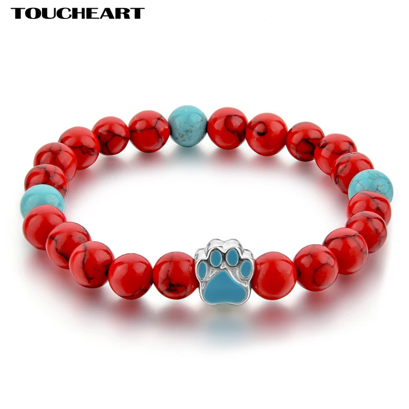 TOUCHART New Fashion Dog Paw Beaded Lava Charm Bracelets bangle for Women Natural Onyx Stone Chakra Jewelry for Pulseras Hombre
TOUCHART New Fashion Dog Paw Beaded Lava Charm Bracelets bangle for Women Natural Onyx Stone Chakra Jewelry for Pulseras Hombre