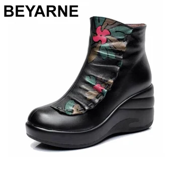 BEYARNE Winter Woman boots Shoes Plush Lady's Boots Women National trend genuine leather boots handmade ankle Shoes flower
BEYARNE Winter Woman boots Shoes Plush Lady's Boots Women National trend genuine leather boots handmade ankle Shoes flower