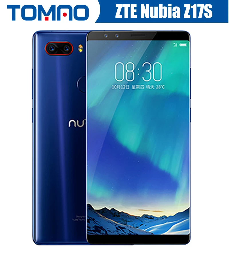Nubia Z17S Original Phone 5.73 inch ZTE Nubia Z17 S Mobile Phone With 4 Cameras 2040x1080 Full Screen Core Quad Snapdragon 835
Nubia Z17S Original Phone 5.73 inch ZTE Nubia Z17 S Mobile Phone With 4 Cameras 2040x1080 Full Screen Core Quad Snapdragon 835