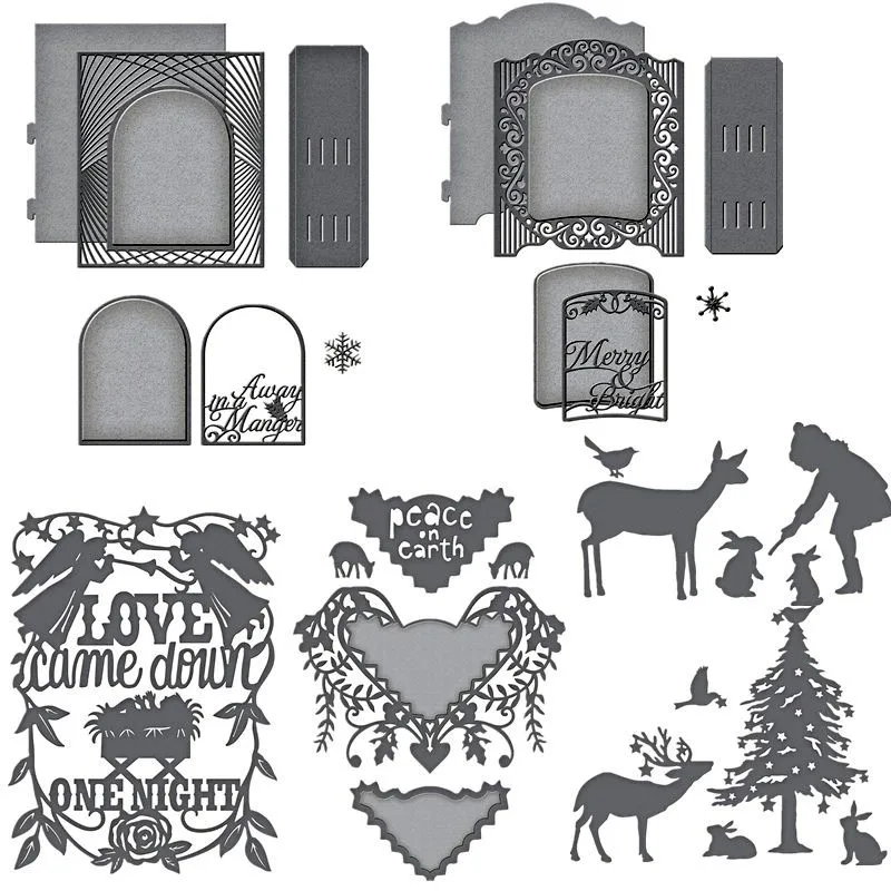 Peace Christmas Tree Deer Metal Cutting Dies Stencils For DIY Scrapbooking Decoration Embossing Supplier Handcraft Die Cut 2019
Peace Christmas Tree Deer Metal Cutting Dies Stencils For DIY Scrapbooking Decoration Embossing Supplier Handcraft Die Cut 2019