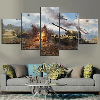 5 Piece Fantasy Art Aircraft and Tanks Pictures Artwork Canvas Paintings War Thunder Game Poster Wall Paintings for Home Decor
5 Piece Fantasy Art Aircraft and Tanks Pictures Artwork Canvas Paintings War Thunder Game Poster Wall Paintings for Home Decor