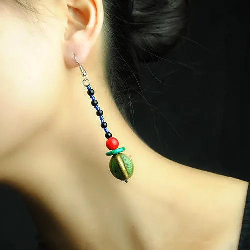FREE SHIPPING Original Elegant Green Ceramic Pendant Long Earrings Natural Stone Small Ceramic Graceful Porcelain Ethnic Jewelry
FREE SHIPPING Original Elegant Green Ceramic Pendant Long Earrings Natural Stone Small Ceramic Graceful Porcelain Ethnic Jewelry