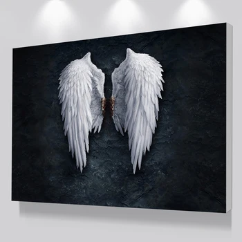 Modern Black White Design Feather Angel Wings Art Print Poster On Canvas Wall Pictures For Living Room Decoration No Frame
Modern Black White Design Feather Angel Wings Art Print Poster On Canvas Wall Pictures For Living Room Decoration No Frame