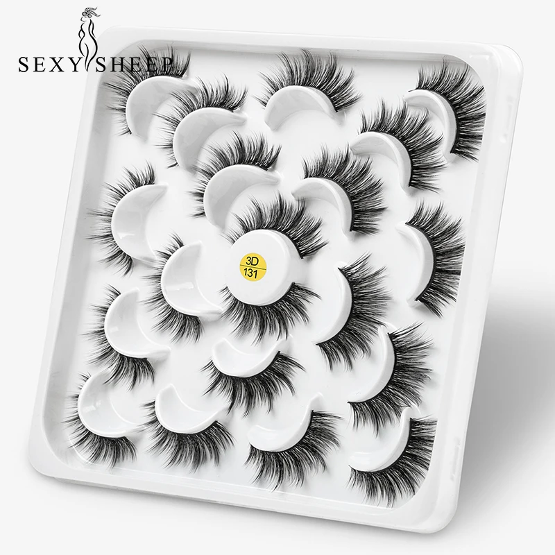 SEXYSHEEP 10 Pairs False Eyelashes Set 3D Mink Fake Lashes Hademade Natural False Eyelashes Extensions For Beauty Makeup
SEXYSHEEP 10 Pairs False Eyelashes Set 3D Mink Fake Lashes Hademade Natural False Eyelashes Extensions For Beauty Makeup