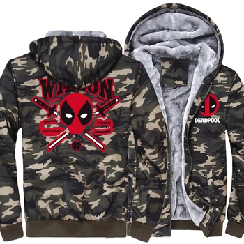 2019 deadpool thicken Army Ggreen Camouflage brand tracksuit jacket harajuku hoodies men Wade Winston Wilson coat sweatshirt
2019 deadpool thicken Army Ggreen Camouflage brand tracksuit jacket harajuku hoodies men Wade Winston Wilson coat sweatshirt