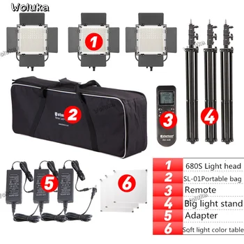 LED680s three generations of photographic lamp Studio Micro movie Live Room lighting portrait interview camera often CD50 T13
LED680s three generations of photographic lamp Studio Micro movie Live Room lighting portrait interview camera often CD50 T13