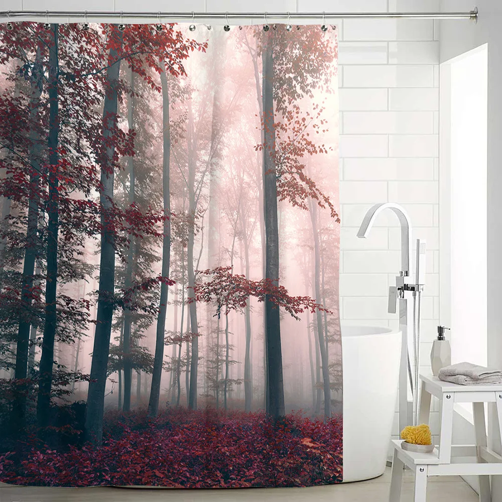 Scenery Forest Printed Waterproof Bathroom Shower Curtain Mildew Proof Polyester Fabric Bathroom Curtain Home Decor 180x180cm
Scenery Forest Printed Waterproof Bathroom Shower Curtain Mildew Proof Polyester Fabric Bathroom Curtain Home Decor 180x180cm