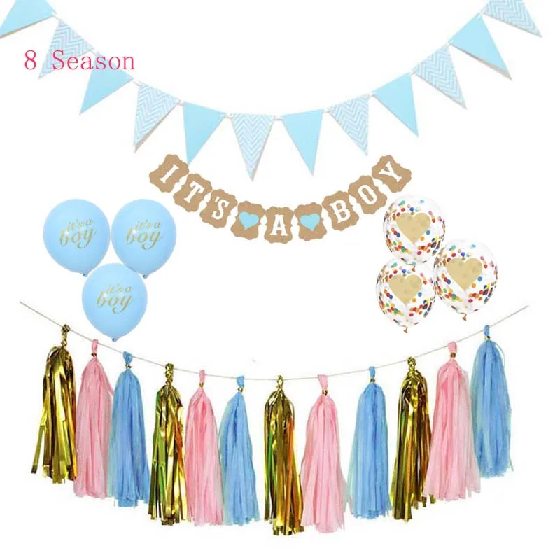 8 Season It's a Boy Balloons Blue Birthday Ballons Boy Baby Shower Its a Girl Balloon Pink Banner Happy Birthday Decorations Kid
8 Season It's a Boy Balloons Blue Birthday Ballons Boy Baby Shower Its a Girl Balloon Pink Banner Happy Birthday Decorations Kid