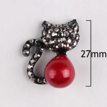 (50pcs/lot)Chic Black Cat Shape Rhinestone Button With Red Pearl Artificial Metal Crystal Button For Baby Girl Jewelry
(50pcs/lot)Chic Black Cat Shape Rhinestone Button With Red Pearl Artificial Metal Crystal Button For Baby Girl Jewelry