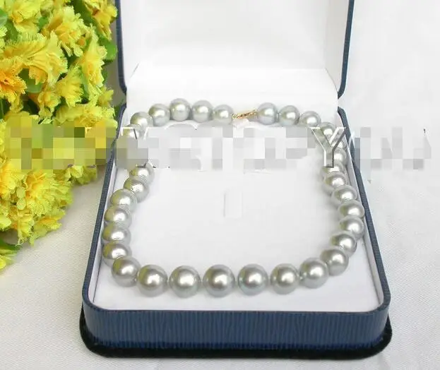 Hot selling free shipping******* GENUINE GRADUATED 13MM GRAY SOUTH SEA PEARL NECKLACE 14KGP Solid gold E45
Hot selling free shipping******* GENUINE GRADUATED 13MM GRAY SOUTH SEA PEARL NECKLACE 14KGP Solid gold E45