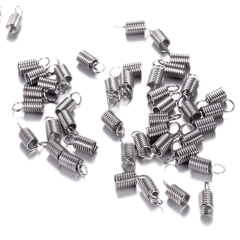 100PCS 1.5-4mm Stainless Steel Connector Spring Cord Crimp Rope Chains End Caps For DIY Jewelry Making Accessories
100PCS 1.5-4mm Stainless Steel Connector Spring Cord Crimp Rope Chains End Caps For DIY Jewelry Making Accessories