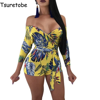 Tsuretobe New Yellow Sexy Printing Off Shoulder Jumpsuit Women Vintage Casual Strapless Jumpsuit Irregular Jumpsuit Female
Tsuretobe New Yellow Sexy Printing Off Shoulder Jumpsuit Women Vintage Casual Strapless Jumpsuit Irregular Jumpsuit Female