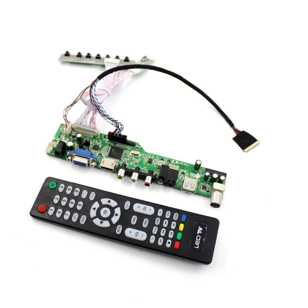 M6V5 LCD TV controller board with TV AV VGA Audio USB HDMI-compatible for 1366X768 LCD panel LTN156AT02 N156B6-L0B N156BGE-L41
M6V5 LCD TV controller board with TV AV VGA Audio USB HDMI-compatible for 1366X768 LCD panel LTN156AT02 N156B6-L0B N156BGE-L41