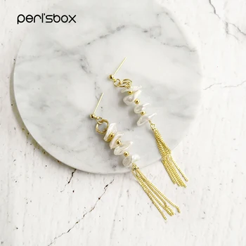 Peri'sbox Elegant Freshwater Pearl Tassel Earrings for Women Handmade Genuine Pearls Long Drop Earrings Bridesmaid Gifts
Peri'sbox Elegant Freshwater Pearl Tassel Earrings for Women Handmade Genuine Pearls Long Drop Earrings Bridesmaid Gifts
