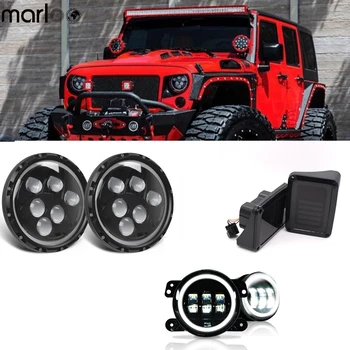 Marloo 7" 120W LED Headlight 4" 30W Halo Fog Lamp Tail Light Kit For Jeep Wrangler JK 07-17
Marloo 7" 120W LED Headlight 4" 30W Halo Fog Lamp Tail Light Kit For Jeep Wrangler JK 07-17