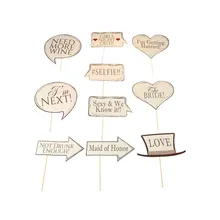 10 pçs photobooth adereços noiva para ser foto estande adereços decoração do casamento do vintage chuveiro de noiva festa de despedida favores(China)