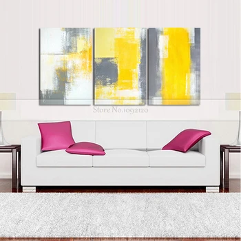 Unframed 100% handmade bright yellow grey wall art canvas 3 piece Oil painting abstract wall pictures for Bedroom Offiece Decor
Unframed 100% handmade bright yellow grey wall art canvas 3 piece Oil painting abstract wall pictures for Bedroom Offiece Decor