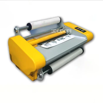 RM-358 Roll Laminating Machine Laminator Film Laminating Machine Hot Cold Mounting Single Double Side Heating Mode Width 380mm
RM-358 Roll Laminating Machine Laminator Film Laminating Machine Hot Cold Mounting Single Double Side Heating Mode Width 380mm