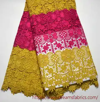 Latest High Quality African 100% Nigeria Design Guipure lace Fabric cord Lace for wedding gold+pink
Latest High Quality African 100% Nigeria Design Guipure lace Fabric cord Lace for wedding gold+pink