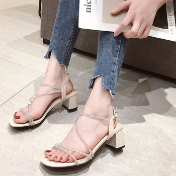 Summer Square High Heels Shoes Woman Sandals Wave Crystal Buckle Strap Sexy Pumps Casual Women Shoes Peep Toe Ladies Sandals
Summer Square High Heels Shoes Woman Sandals Wave Crystal Buckle Strap Sexy Pumps Casual Women Shoes Peep Toe Ladies Sandals