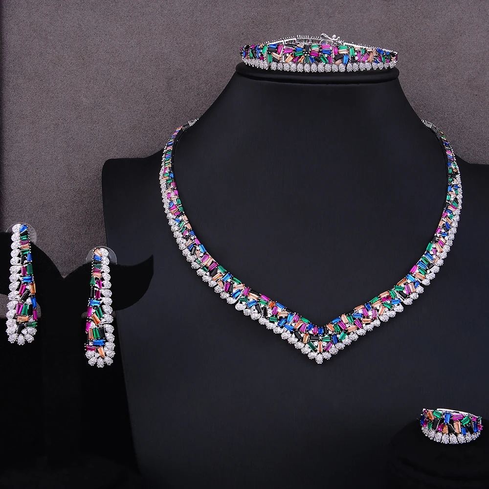 SisCathy 2019 Fashion Jewelry Sets For Women Luxury Colorful Cubic Zirconia CZ Nigerian Dubai Wedding Bridal Jewelry Sets 2019
SisCathy 2019 Fashion Jewelry Sets For Women Luxury Colorful Cubic Zirconia CZ Nigerian Dubai Wedding Bridal Jewelry Sets 2019