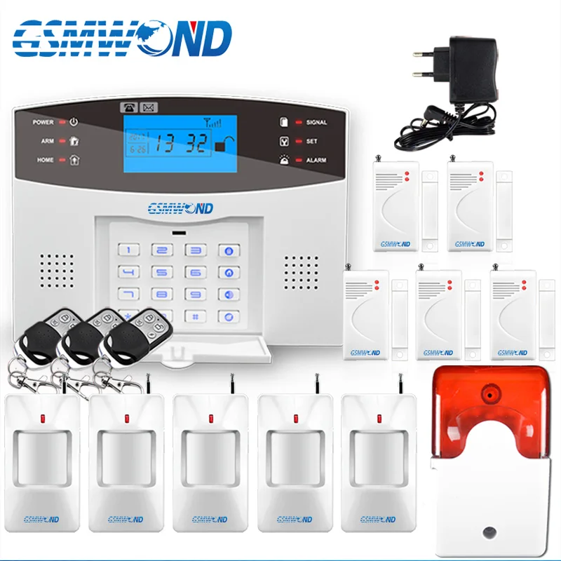 GSM Alarm System Wireless 433MHz English Russian Spanish French Italian Language Door Open Detector Motion Sensor Alarm
GSM Alarm System Wireless 433MHz English Russian Spanish French Italian Language Door Open Detector Motion Sensor Alarm