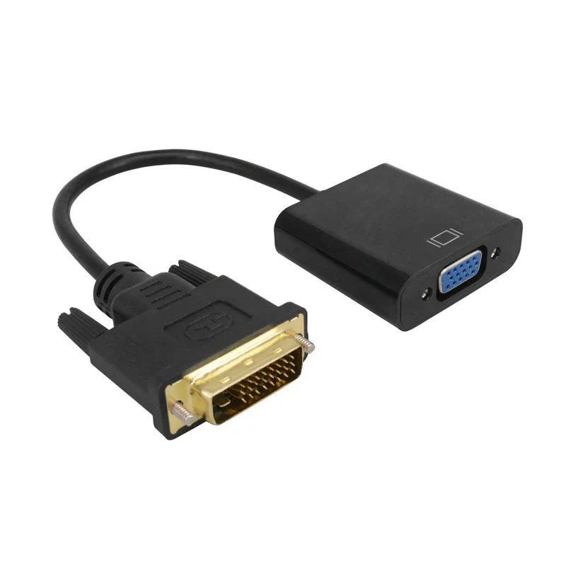DVI Male to VGA Female Video Converter Adapter DVI 24+1 25 Pin DVI-D to VGA Adapter Cable for TV PS3 PS4 PC Display 1080P
DVI Male to VGA Female Video Converter Adapter DVI 24+1 25 Pin DVI-D to VGA Adapter Cable for TV PS3 PS4 PC Display 1080P
