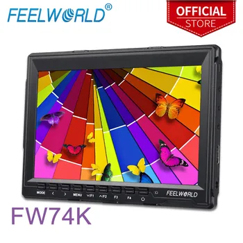 Feelworld FW74K 7 Inch IPS 1280x800 4K HDMI Field Monitor for DSLR with Peaking Focus Professional LCD Camera Monitor with Mount
Feelworld FW74K 7 Inch IPS 1280x800 4K HDMI Field Monitor for DSLR with Peaking Focus Professional LCD Camera Monitor with Mount