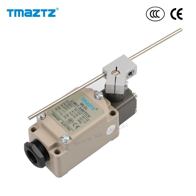 Limit switch NO NC spring circuit metal arm lever self reset momentary switch IP66 WLCL aluminium alloy
Limit switch NO NC spring circuit metal arm lever self reset momentary switch IP66 WLCL aluminium alloy