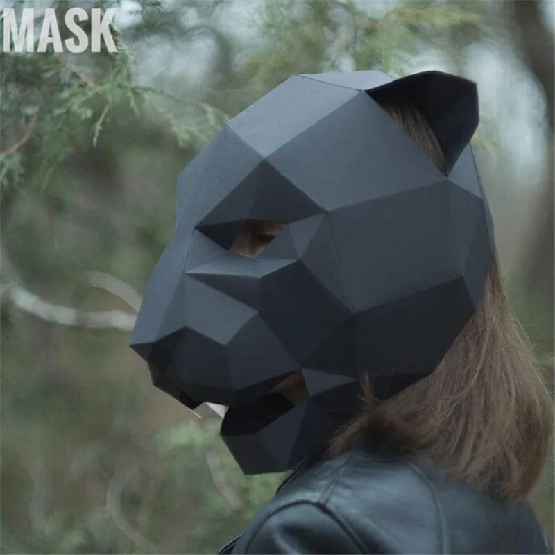 Creative Handwork Black Panther Paper Matrix Cosplay 3D DIY Mask Fancy Ball Party Man Women Children Fancy Best Gift
Creative Handwork Black Panther Paper Matrix Cosplay 3D DIY Mask Fancy Ball Party Man Women Children Fancy Best Gift