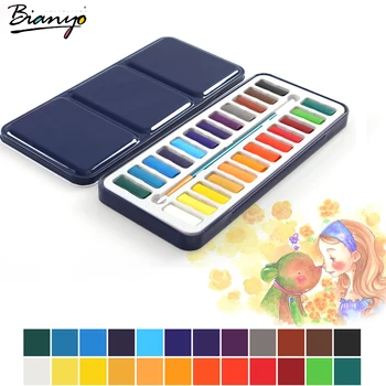 Bianyo 24Colors Portable Tin Box Solid Watercolor Paints Set For Artist School Student Drawing Painting Stationery Art Supplies
Bianyo 24Colors Portable Tin Box Solid Watercolor Paints Set For Artist School Student Drawing Painting Stationery Art Supplies