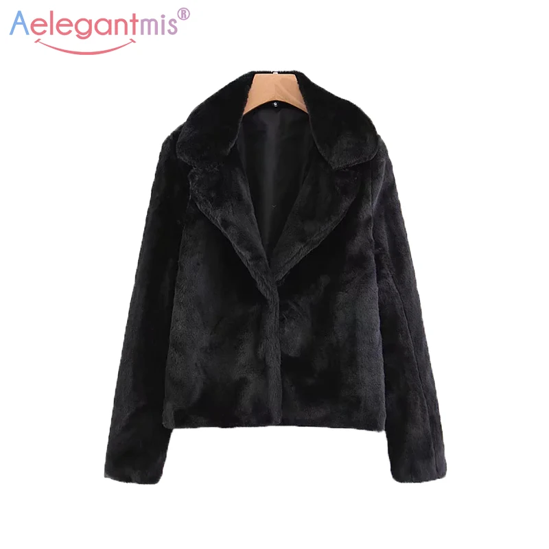 Aelegantmis Fashion Women Faux Fur Fluffy Coat Spring Autumn Thick Warm Furry Coats Black Short Jackets White Ladies Outerwear
Aelegantmis Fashion Women Faux Fur Fluffy Coat Spring Autumn Thick Warm Furry Coats Black Short Jackets White Ladies Outerwear