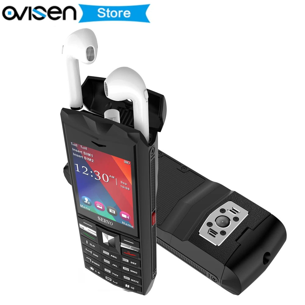 Power Bank Mobile phone SERVO R26 3000mAh Mini celular with Bluetooth 5.0 TWS Wireless Headphone Flashlight FM Feature Telephone
Power Bank Mobile phone SERVO R26 3000mAh Mini celular with Bluetooth 5.0 TWS Wireless Headphone Flashlight FM Feature Telephone
