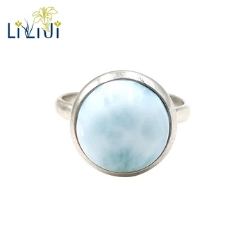 LiiJi Gemstone Natural Caribbean Blue Larimar 925 Sterling Silver Round Shape Vintage Ring Resizable Both Men And Wome
LiiJi Gemstone Natural Caribbean Blue Larimar 925 Sterling Silver Round Shape Vintage Ring Resizable Both Men And Wome