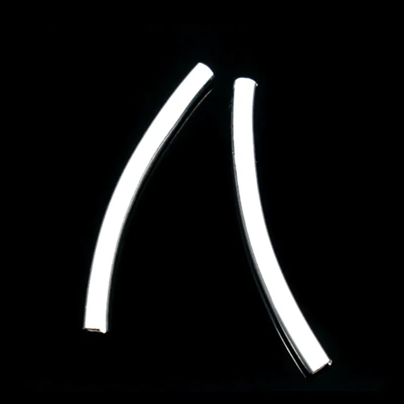 200Pcs Silver Plated Smooth Copper Curve Tube Spacer Beads Jewelry Making Charms Findings Component 2.5x30mm
200Pcs Silver Plated Smooth Copper Curve Tube Spacer Beads Jewelry Making Charms Findings Component 2.5x30mm
