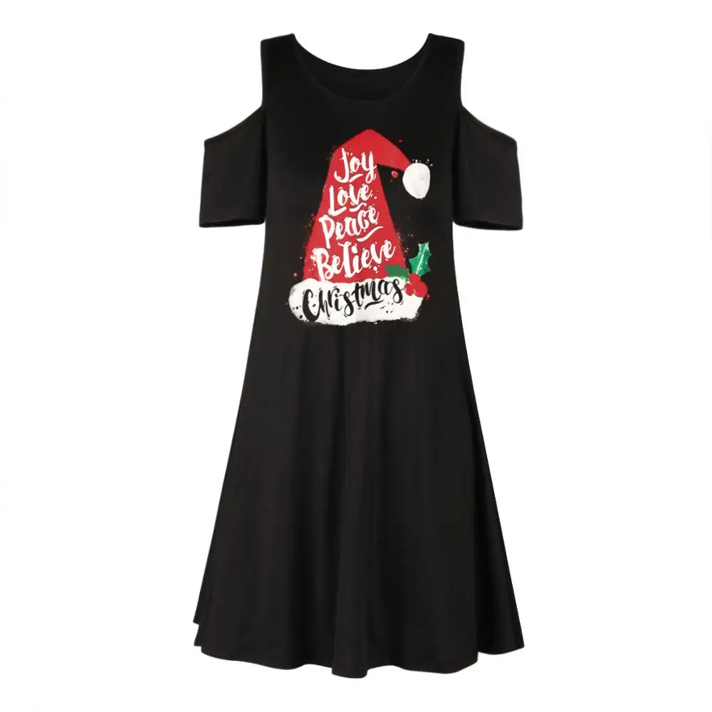 2019 Summer A-Line Off the Shoulder Dresses for Women Girls Fashion Casual Christmas Printed O-Neck Dress Custom made logo
2019 Summer A-Line Off the Shoulder Dresses for Women Girls Fashion Casual Christmas Printed O-Neck Dress Custom made logo