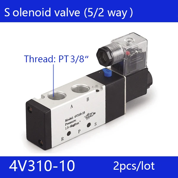 2pcs free shipping good qualty 5 port 2 position Solenoid Valve 4V310-10,have DC24v,DC12V,AC24V,AC110V,AC220V
2pcs free shipping good qualty 5 port 2 position Solenoid Valve 4V310-10,have DC24v,DC12V,AC24V,AC110V,AC220V