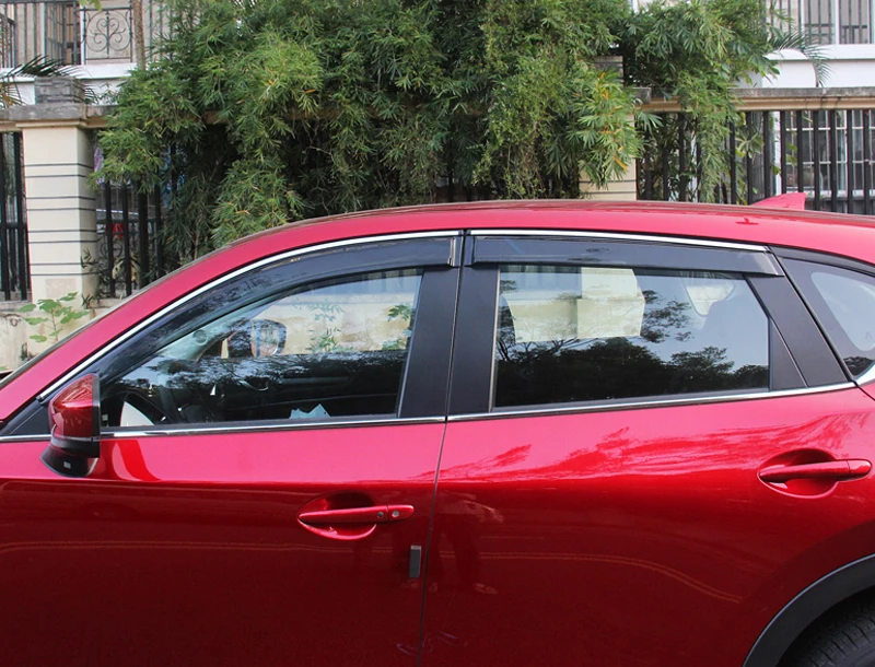 For Mazda CX-5 CX5 2017 2018 Plastic Window Visor Rain Sun Shield Guard Deflector Trim 4pcs Car Styling
For Mazda CX-5 CX5 2017 2018 Plastic Window Visor Rain Sun Shield Guard Deflector Trim 4pcs Car Styling
