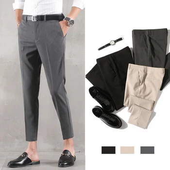 Men's trousers 2019 summer new business casual solid color nine points trousers gentleman Slim business casual men's clothing
Men's trousers 2019 summer new business casual solid color nine points trousers gentleman Slim business casual men's clothing