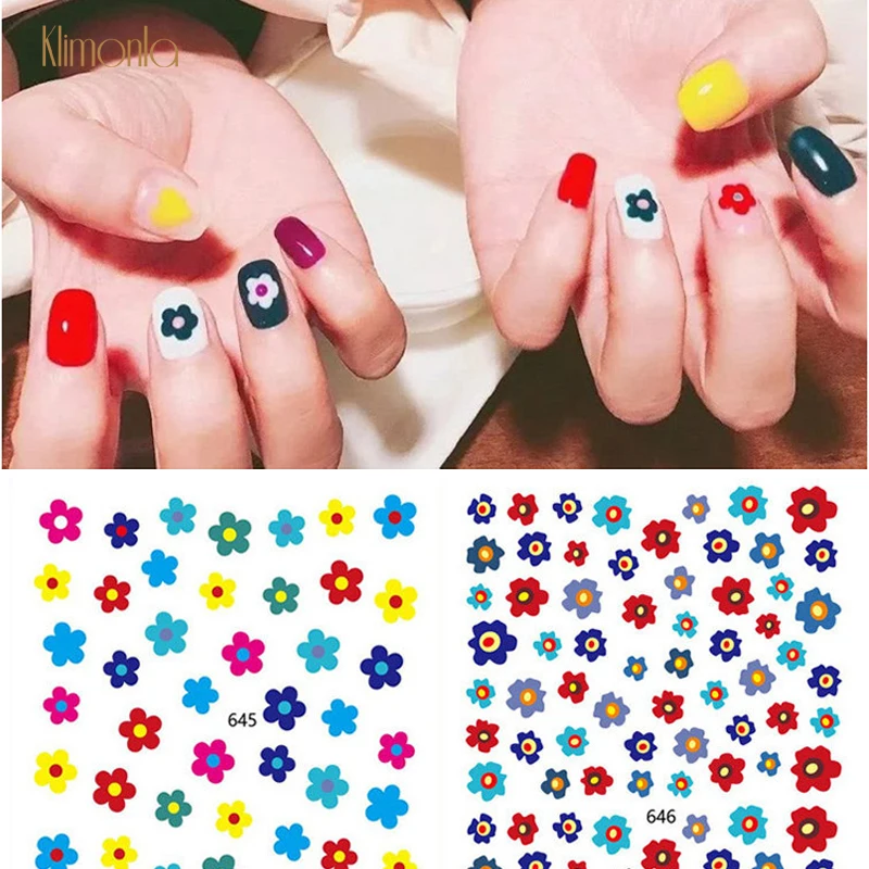 New 2pcs Colorful Flower Nail Sticker Decals Nail Art Spring Design Wraps For UV Gel Decoration DIY Manicure Nail Accessories
New 2pcs Colorful Flower Nail Sticker Decals Nail Art Spring Design Wraps For UV Gel Decoration DIY Manicure Nail Accessories