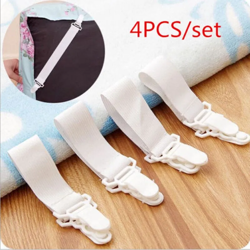 4Pcs/set Elastic Bed Sheet Mattress Cover Blankets Grippers Clip Holder Fasteners Set Home Textiles White
4Pcs/set Elastic Bed Sheet Mattress Cover Blankets Grippers Clip Holder Fasteners Set Home Textiles White