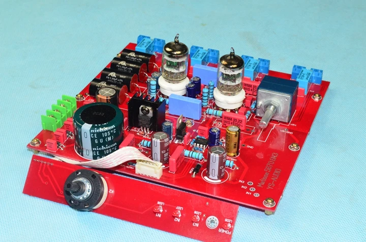 YS-D1 JAN5670 Vacuum Tube Preamp Stereo HiFi Pre-Amplifier finished Board base on Matisse preamp circuit
YS-D1 JAN5670 Vacuum Tube Preamp Stereo HiFi Pre-Amplifier finished Board base on Matisse preamp circuit