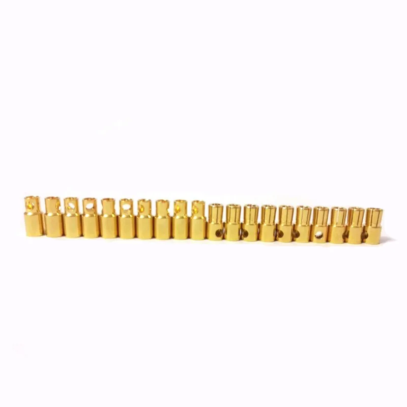 10 Pairs 5.5mm / 6mm /8mm Gold Plated Bullet Banana Plug Connector for RC Drone Battery Parts F16126-10/8-10
10 Pairs 5.5mm / 6mm /8mm Gold Plated Bullet Banana Plug Connector for RC Drone Battery Parts F16126-10/8-10
