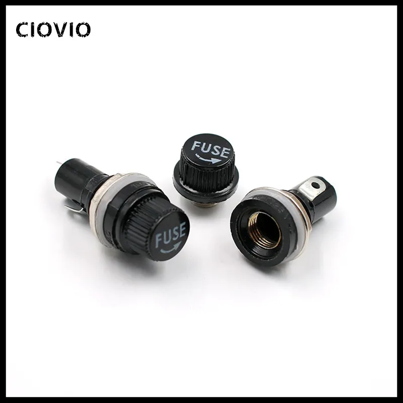 5pcslot 520mm 630mm glass fuse holders 5x20 6x30 insurance tube socket fuse holder for insurance